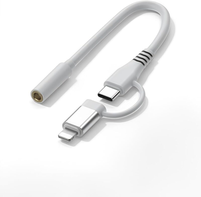 Type-C/ライトニングイヤホン変換アダプター