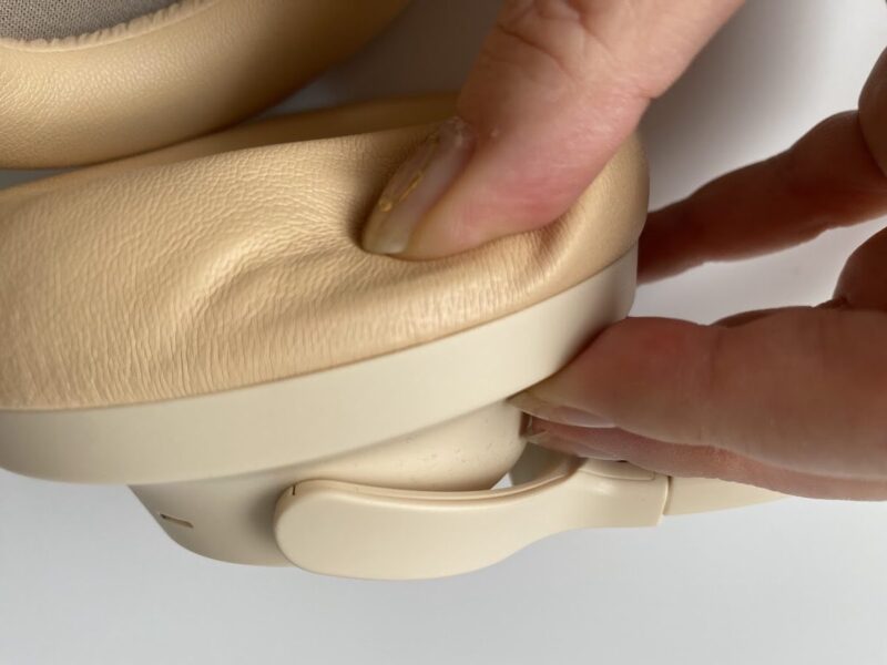 SOUNDPEATS Spaceのクッションの厚み